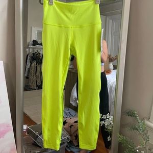 Lululemon Neon Leggings. Size 4.